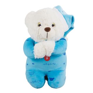 BBL884L-1B-F | Urso Pijama Azul Escuro Reza 30cm - Pelúcia