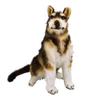 BH-GDT81SL-F | Cachorro Sentado Peludo Realista 71cm - Pelúcia
