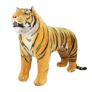 BH-HLZ110BR-F | Tigre Laranja Realista Levantado 110cm - Pelúcia