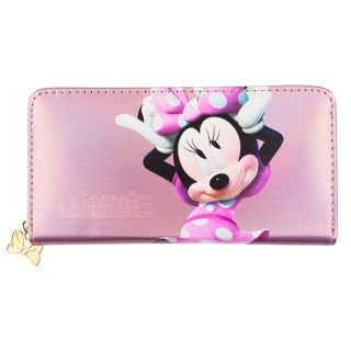 Carteira Retangular Rosa Minnie 10x20cm - Disney