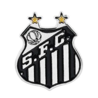 Broche Metal Escudo Time 2.5x2cm - Santos