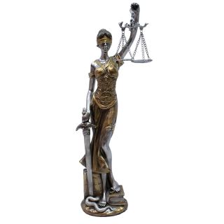QMH218730-13-E | Dama Da Justiça 40cm - Enfeite Resina