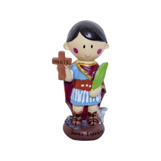 TX32523S-E | Santo Expedito Desenho 14cm - Enfeite Resina