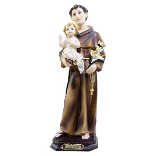 12A424-17-E | Santo Antônio 43cm - Enfeite Resina
