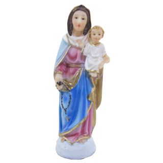 12A4481-3-E | Nossa Senhora Do Rosário 8cm - Enfeite Resina