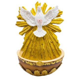 16173-8-E | Espírito Santo Pia 19cm - Enfeite Resina