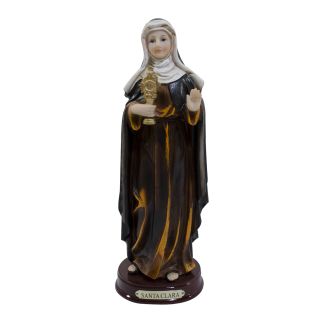 ALJ21C42J-8-E | Santa Clara 22cm - Enfeite Resina