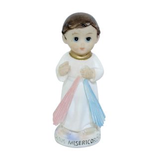 ALJ01B405K-E | Jesus Misericordioso Infantil 9cm - Enfeite Resina