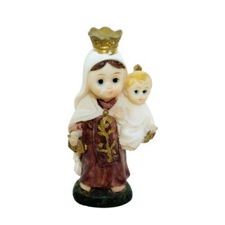ALJ01B405AA-E | Nossa Senhora Do Carmo Infantil 8cm - Enfeite Resina