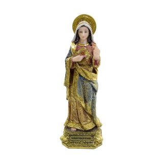 ALJ01B319C-8.5-E | Sagrado Coração De Maria 21cm - Enfeite Resina
