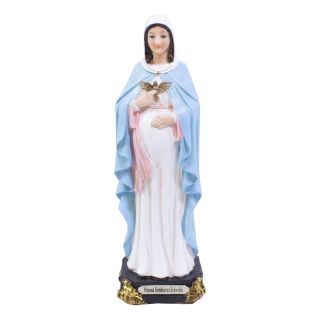 ALJE190AO-8.5-E | Nossa Senhora Grávida 22cm - Enfeite Resina