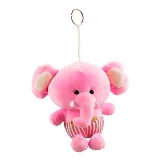 BBL1724-16-FM | Chaveiro Elefante Rosa 16cm - Pelúcia