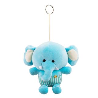 BBL1724-16-FM | Chaveiro Elefante Azul 16cm - Pelúcia