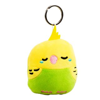RF-010-FM | Chaveiro Pássaro Amarelo Com Verde 11cm - Pelúcia