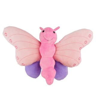 BBL1740-24-F | Borboleta Corpo Asas Rosa 30x43cm - Pelúcia