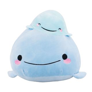 Baleia Azul Com Baleia na Cabeça 25cm - Pelúcia