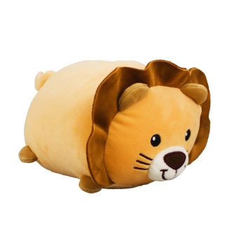 RF-009-F | Leão Laranja Cilindro 24cm - Pelúcia