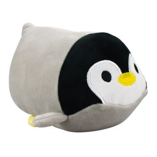 RF-008-F | Pinguim Cinza Cilindro 18cm - Pelúcia
