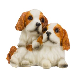 CQ1333-M | Mini Dupla Cachorro Banco Marrom 5.5cm