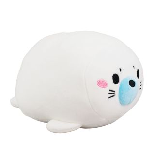 RF-008-F | Foca Branca Cilindro 20cm - Pelúcia