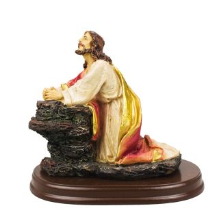 AS54396-M | Jesus Orando Na Rocha 7cm -Enfeite Resina
