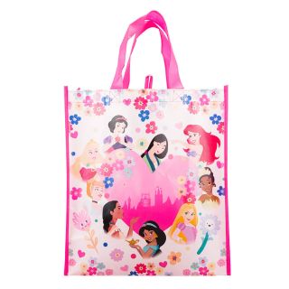 Sacola Feira Reutilizável Rosa Princesas 39x35cm - Disney