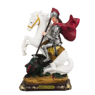 AS1834-H5.5-M | São Jorge 13cm - Enfeite Resina