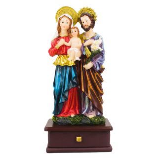 ALJ305C-2-M | Sagrada Família Gaveta Porta Objeto 21.5cm - Enfeite Resina