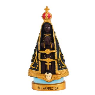 YF-G9-CB-M | Nossa Senhora Aparecida 8.5cm - Enfeite Plástico