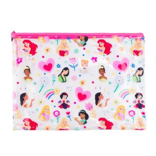 Necessaire Estojo Transparente Princesas 23x32cm - Disney
