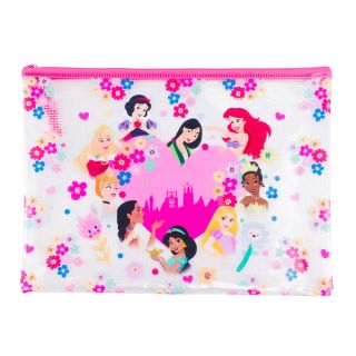 Necessaire Estojo Transparente Princesas 23x32cm - Disney