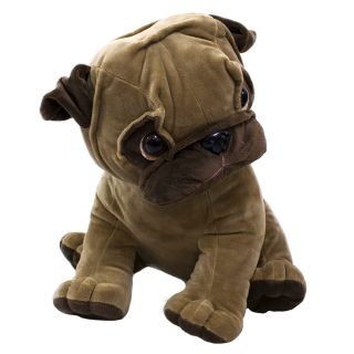 BBL1277S-F | Cachorro Pug Marrom Sentado 15cm - Pelúcia