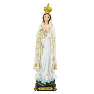 ALJB1842-12-M | Nossa Senhora De Fátima 30.5cm - Enfeite Resina
