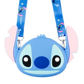 DXD9005-ST1-D | Mini Bolsa De Ombro Stitch Silicone 13x18cm - Disney