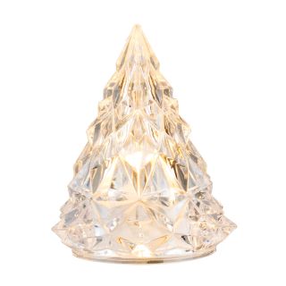 GJ020-M | Mini Luminária Árvore Natal Transparente 6.5cm
