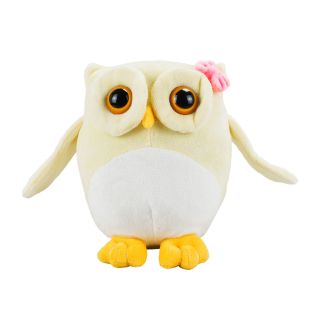 BBL1553SA-F | Coruja Amarelo Olhos Grandes 18cm - Pelúcia