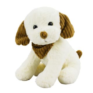 BBL1679-20-F | Cachorro Branco Sentado 19cm - Pelúcia