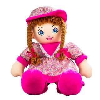 990775L-F | Boneca Chapéu Vestimenta Florida Pink 65cm