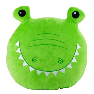 JS-CT-WD200736-38-F | Almofada Rosto Crocodilo 35x40cm - Pelúcia