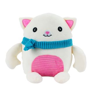 JS-CT-CD222643-21-F | Gato Creme Cachecol 20cm - Pelúcia