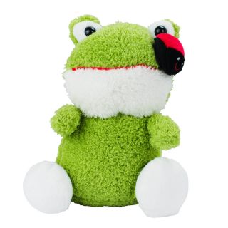 JS-CT-CD221617-18-F | Sapo Sentado Joaninha 20cm - Pelúcia