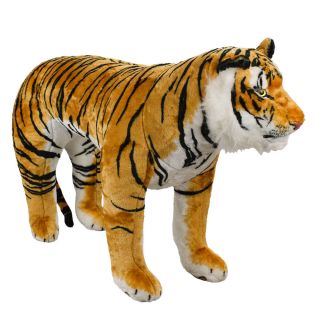 HY-126-F | Tigre Realista Em Pé 126cm - Pelúcia