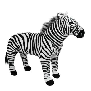 HY-125-100-F | Zebra Realista Em Pé 100cm - Pelúcia