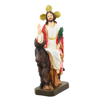 ALJB1660-BC-M | Jesus No Domingo De Ramos 22.5cm - Enfeite resina
