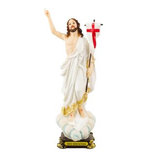 ALJB1691-M | Jesus Ressuscitado 30cm - Enfeite resina
