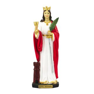 YY011092S-9-M | Santa Bárbara 22.5cm - Enfeite Resina