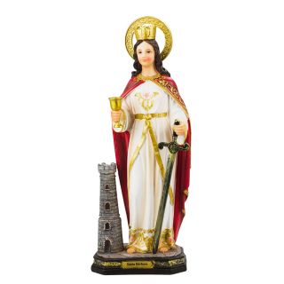 YLI014A184-14-M | Santa Bárbara 34cm - Enfeite Resina