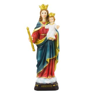 YLI012G113-11-M | Nossa Senhora Auxiliadora 30cm - Enfeite Resina