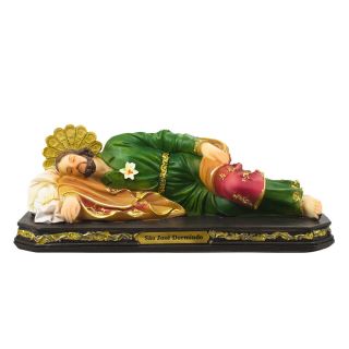 YLI008G71-8-M | São José Dormindo 19cm - Enfeite Resina