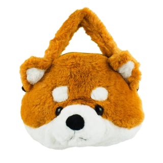 BBL1542S-C-FM | Bolsa Rosto Cachorro Marrom 15x23cm - Pelúcia